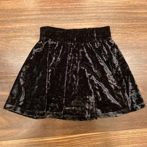 Girls Black Velvet Tucker + Tate Skirt